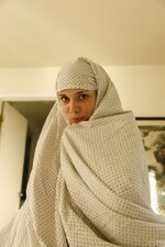 Teen Gabbie Carter posing in her lace panties and teasing with her big boobs